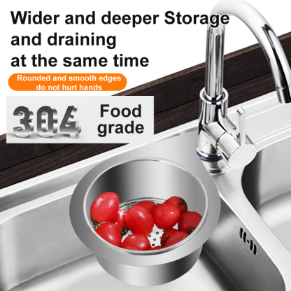 Stainless steel swan colander