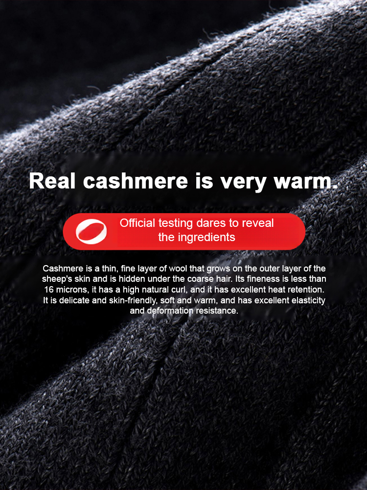 SL- Cashmere Knee Support with Straps