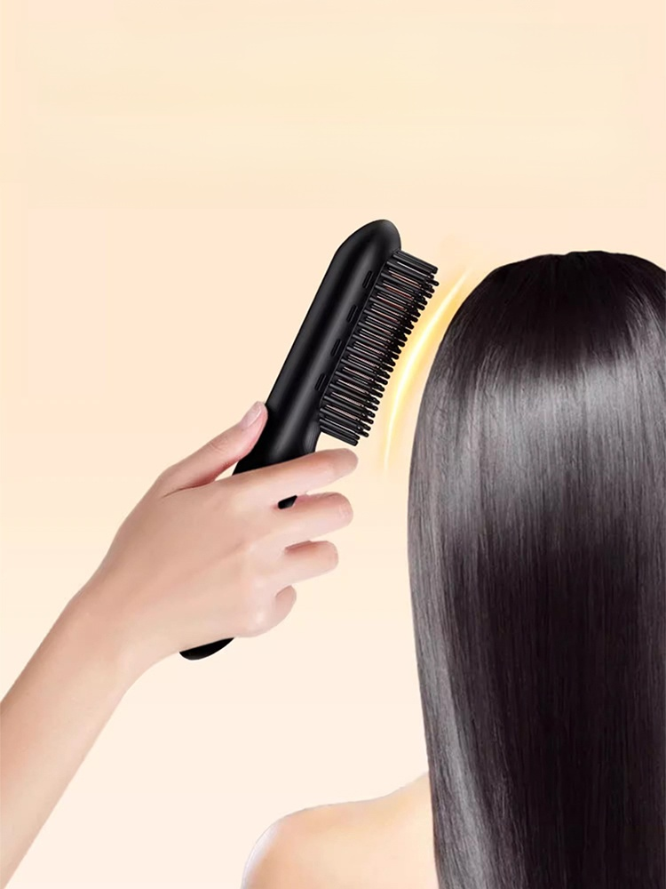 Portable Straightening and Curling Cordless Negative Ion comb