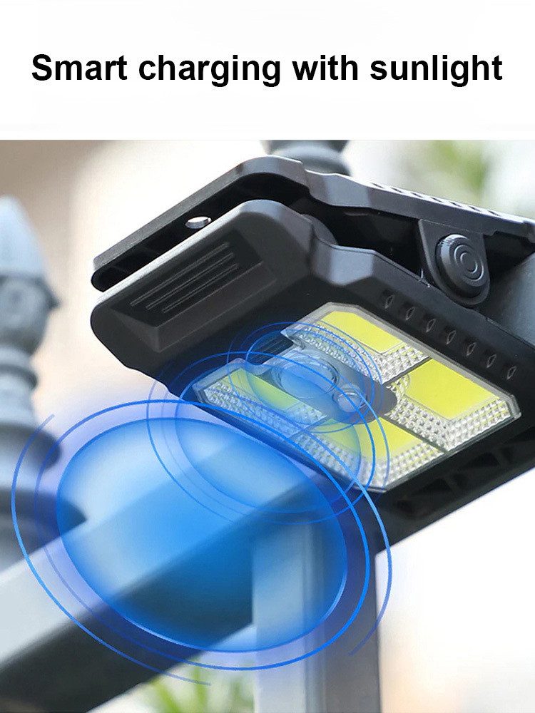 Solar-Powered Clip-On Light: 0 Electricity Cost, No Wiring, No Installation Required