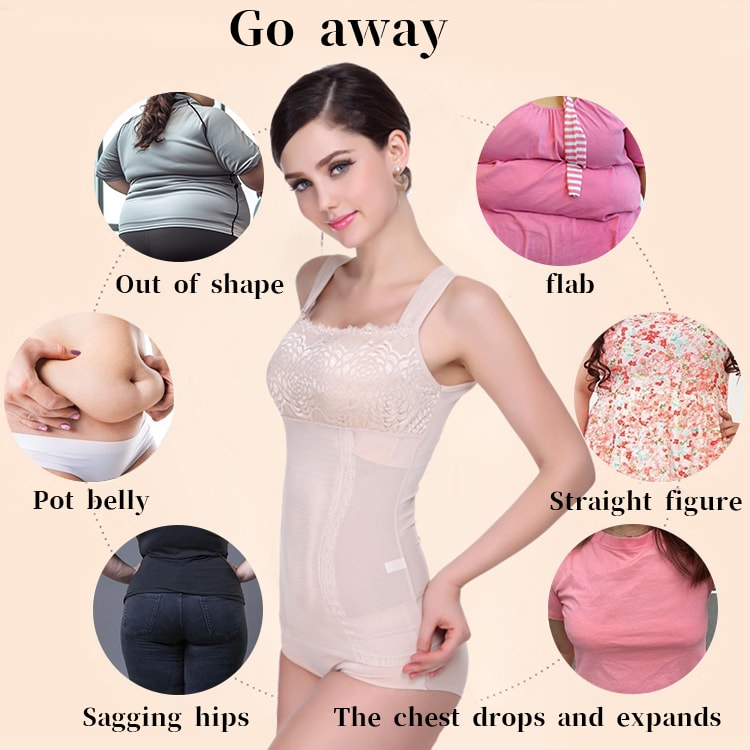 VEIMIA One Piece Womens Belly Control Lace Shapewear Bodysuit 