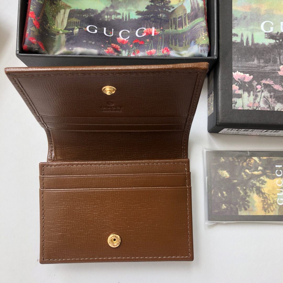 GUCCI 古馳 Horsebit 1955 短夾 卡夾 零錢包