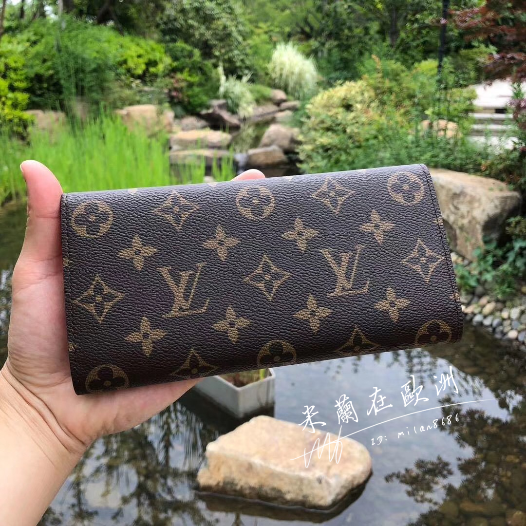 LV 路易威登 EMILIE 零錢袋 長夾 M60697 紫紅色 M61289 芭蕾粉色
