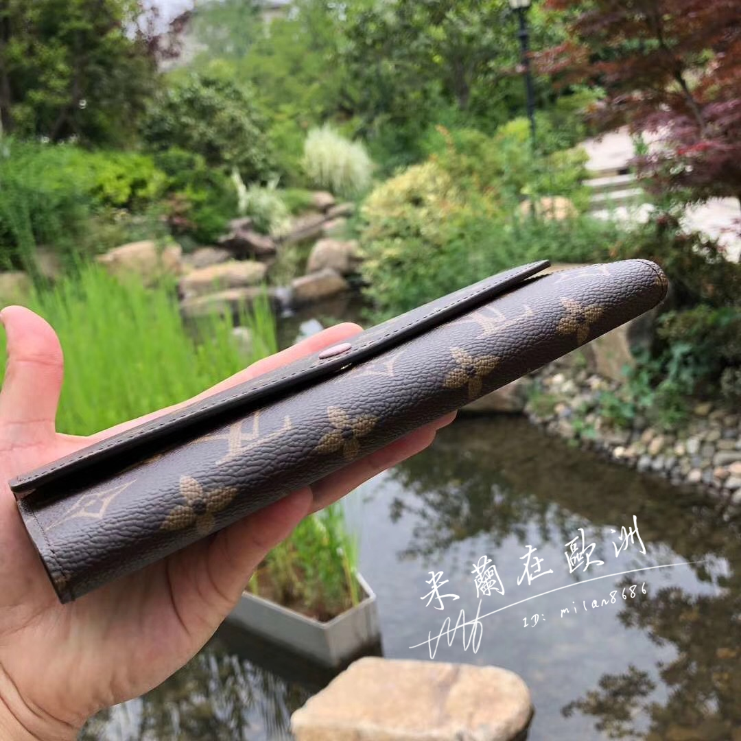 LV 路易威登 EMILIE 零錢袋 長夾 M60697 紫紅色 M61289 芭蕾粉色