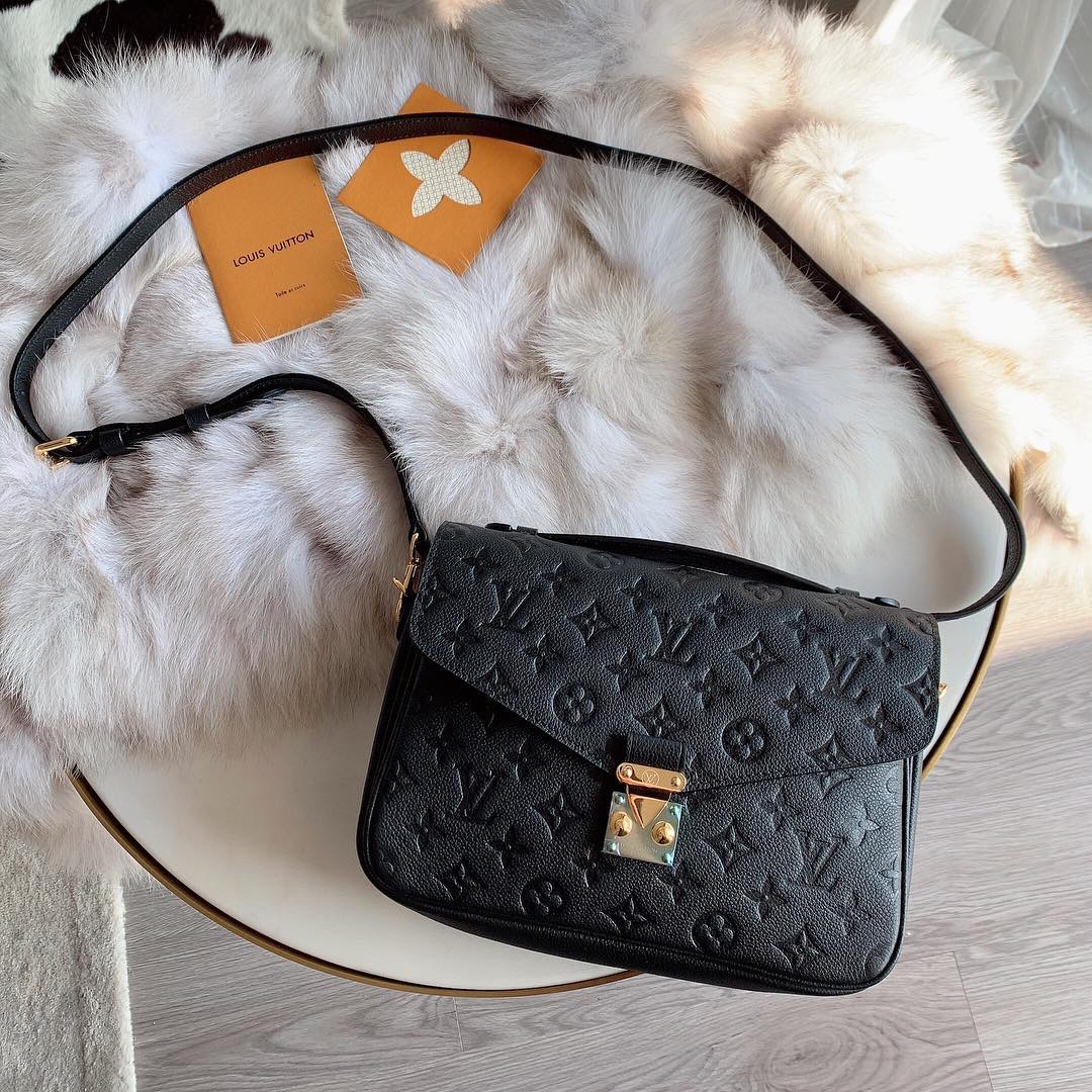 LV 路易威登 METIS 黑色 郵差包 老花壓紋 斜挎包 單肩包 女生手袋 M41487