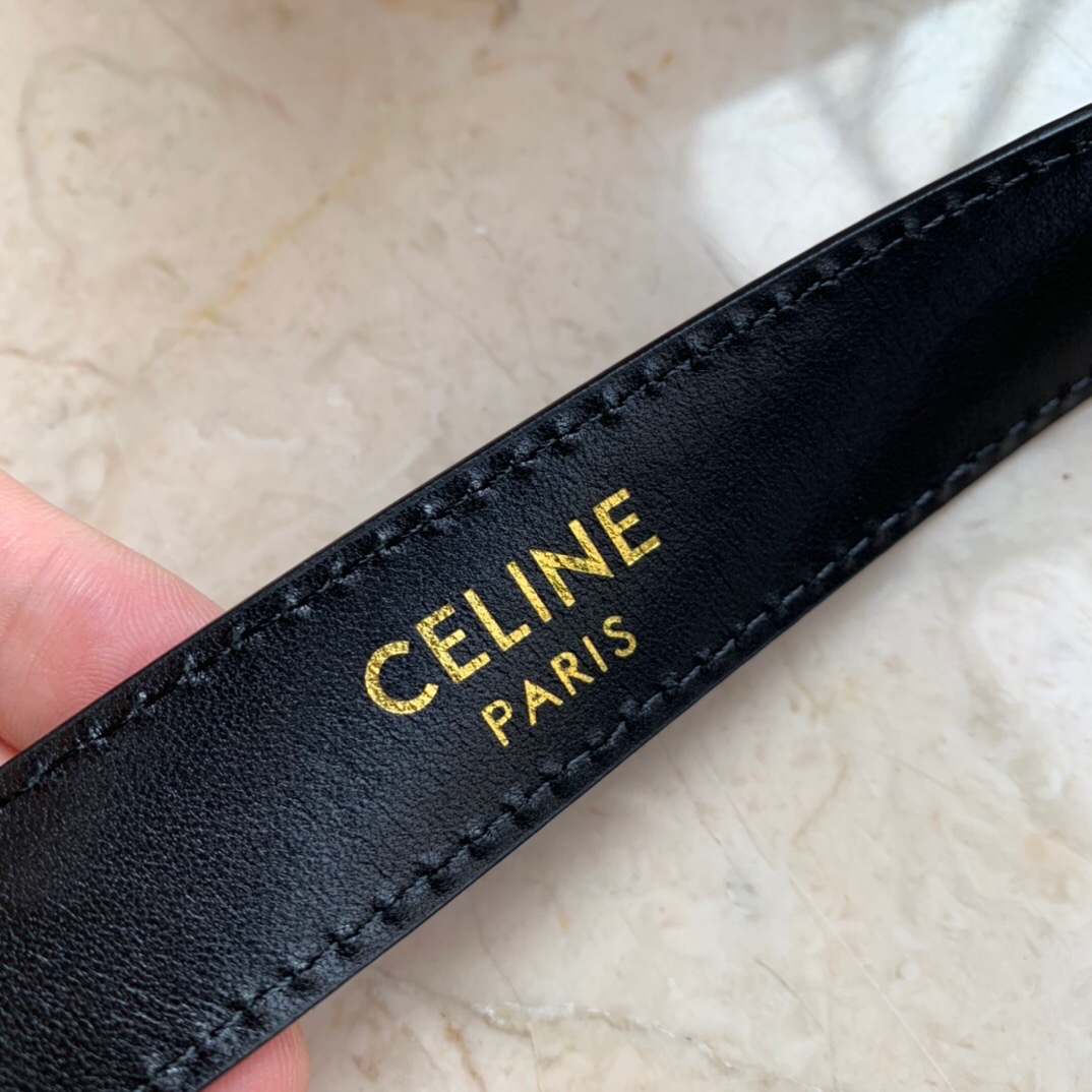 CELINE 賽琳 凱旋門 牛皮 腰帶 皮帶