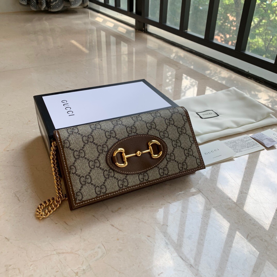 GUCCI 古馳 1955系列 woc 馬銜扣 鏈條包 肩背包 斜背包 側背包 621892