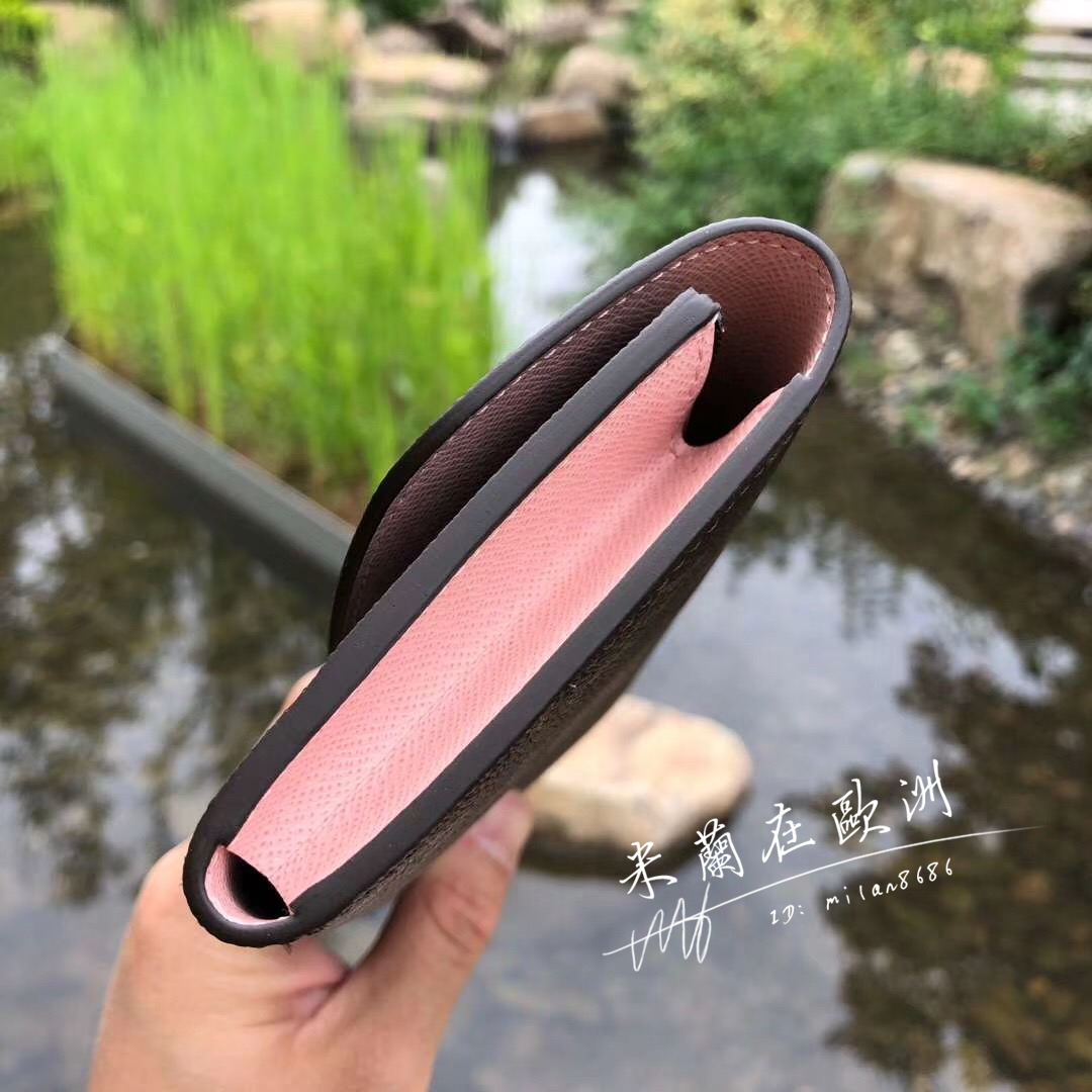 LV 路易威登 EMILIE 零錢袋 長夾 M60697 紫紅色 M61289 芭蕾粉色