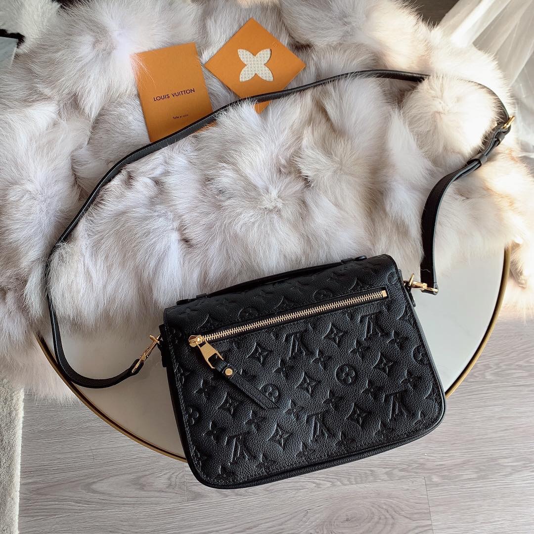 LV 路易威登 METIS 黑色 郵差包 老花壓紋 斜挎包 單肩包 女生手袋 M41487