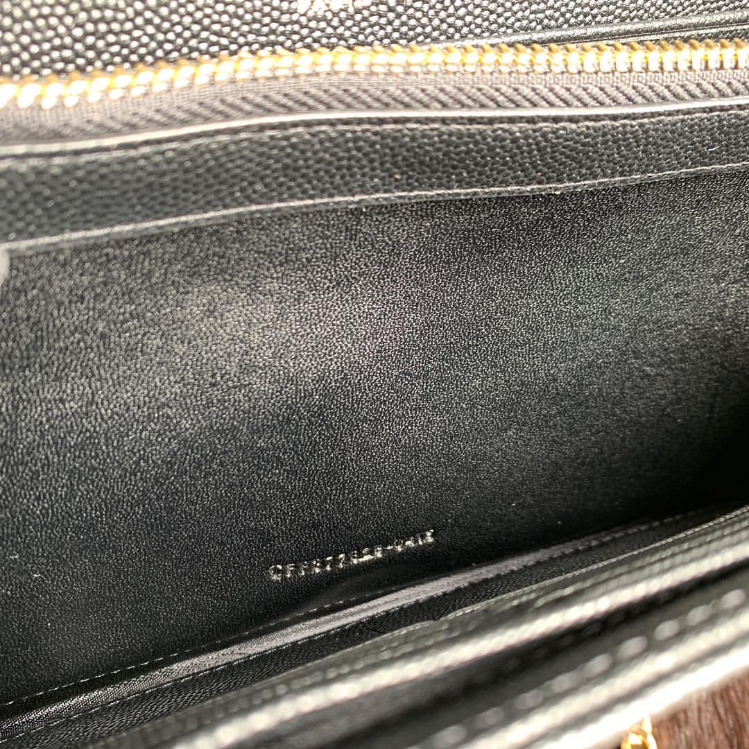 YVES SAINT LAURENT 聖羅蘭 YSL WOC 魚子醬 金扣 鏈條包 肩背 斜挎包 側背包