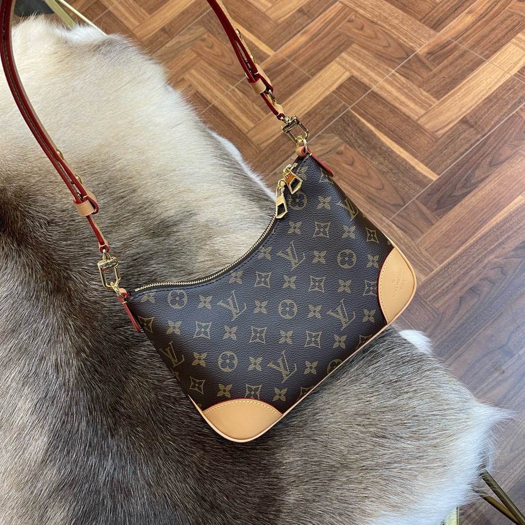 LV 路易威登 Boulogne 牛角包 經典 老花 腋下包 肩背 側背 斜挎包 M45832