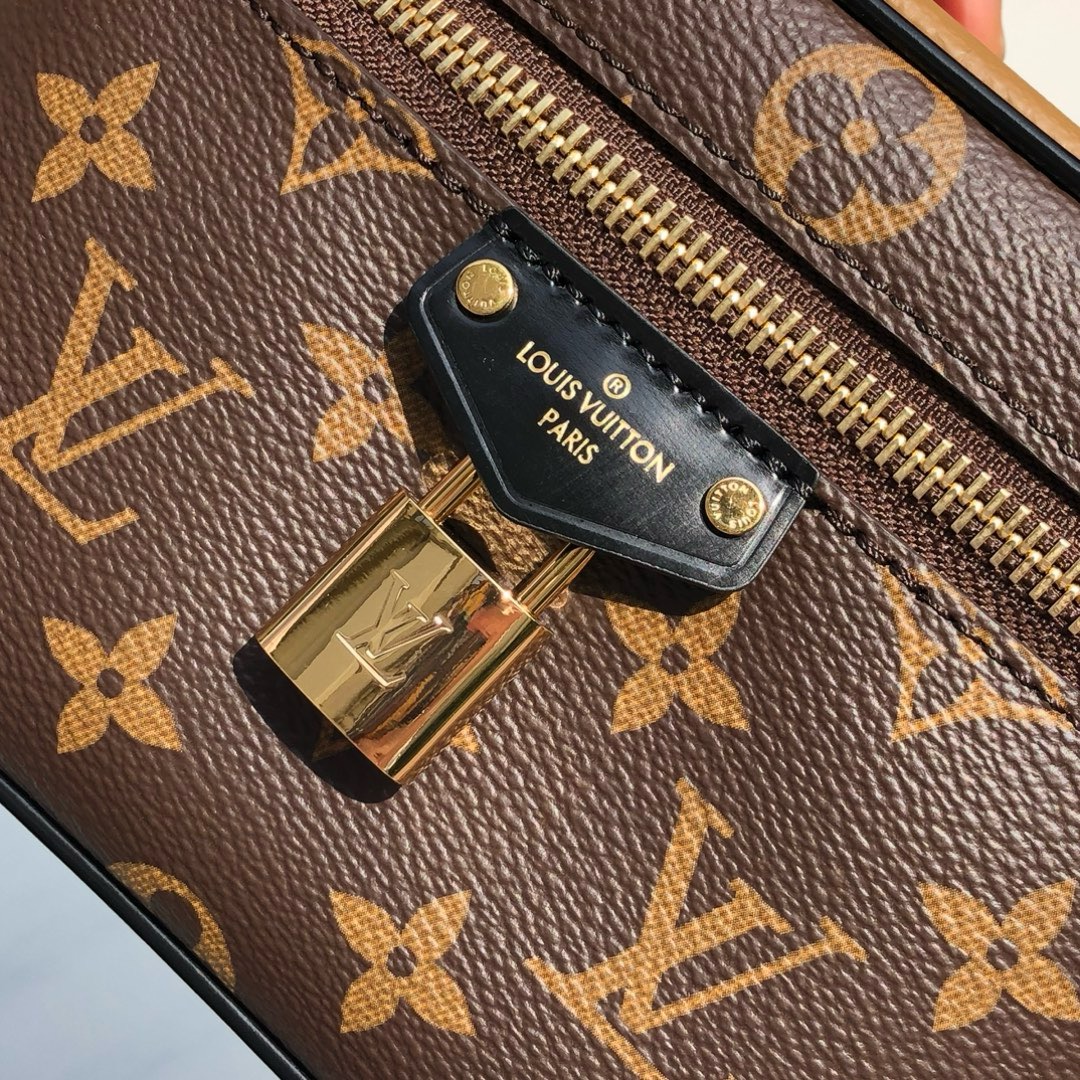 LV 路易威登 Vanity Chain Pouch 手袋 經典老花 Monogram 化妝包 飯盒包 手提 肩背 斜挎包 M47125