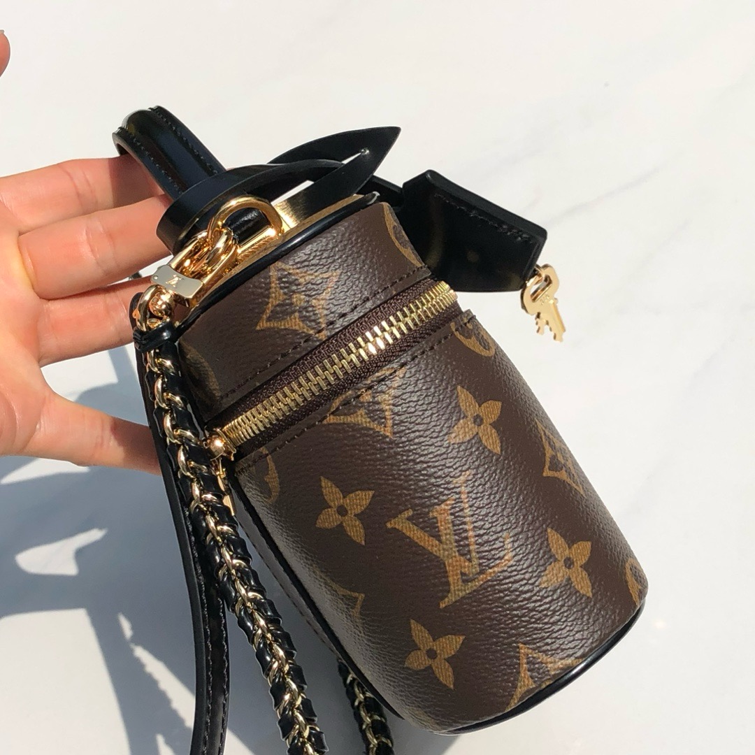 LV 路易威登 Vanity Chain Pouch 手袋 經典老花 Monogram 化妝包 飯盒包 手提 肩背 斜挎包 M47125