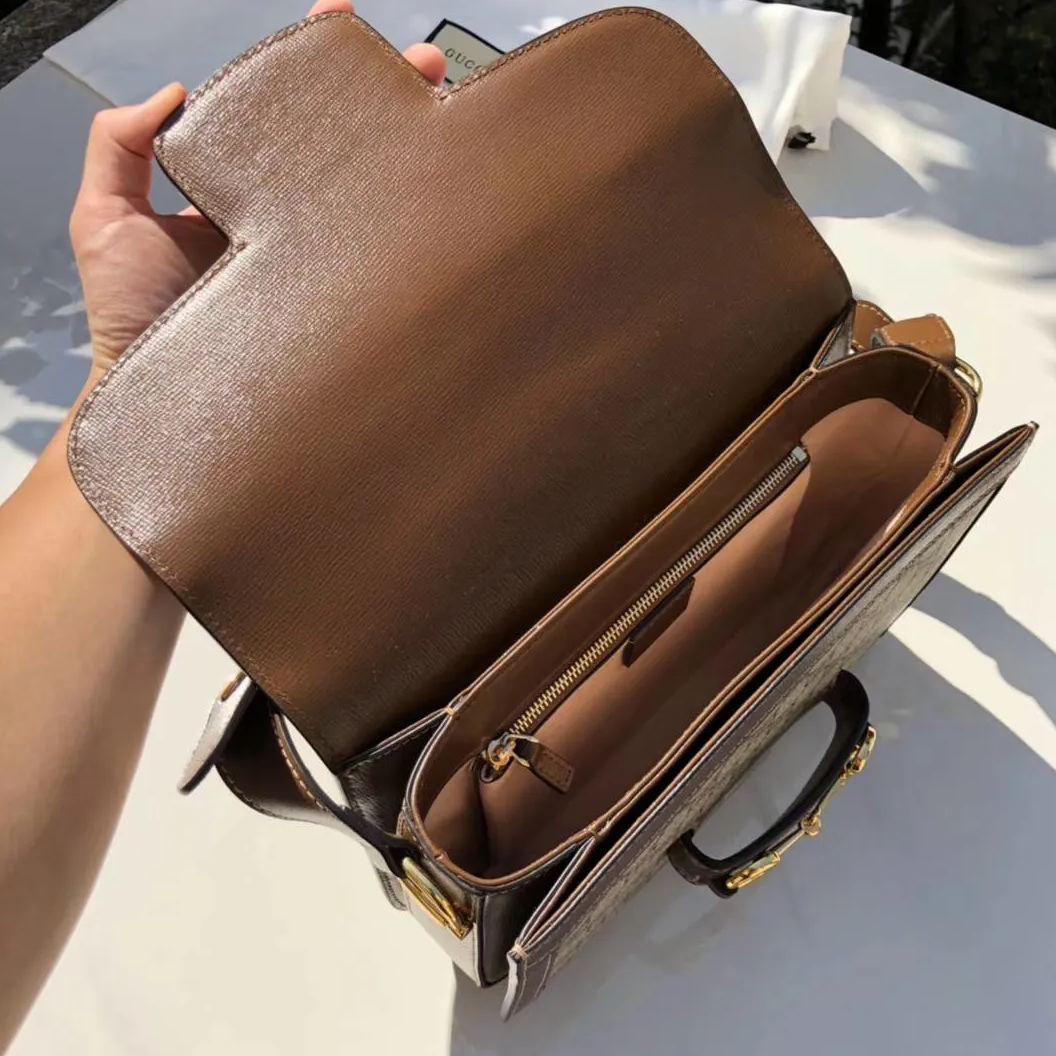 GUCCI 古馳 1955 Horsebit 馬鞍包 PVC防水布 翻蓋包 肩背 斜挎包 側背包 602204 