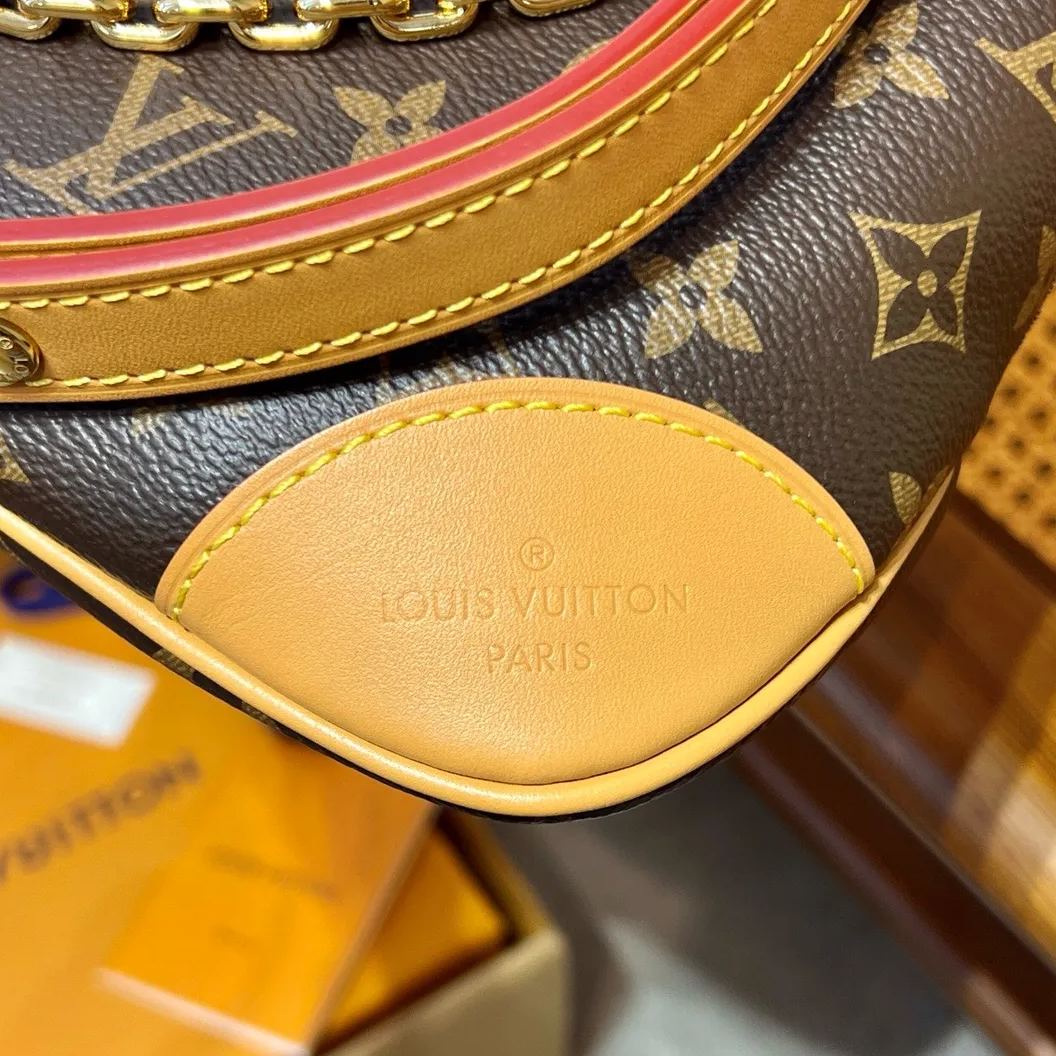 LV 路易威登 Boulogne 牛角包 經典 老花 腋下包 肩背 側背 斜挎包 M45832