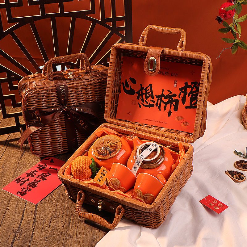 Coffelles 心想柿橙純手工藤編礼盒