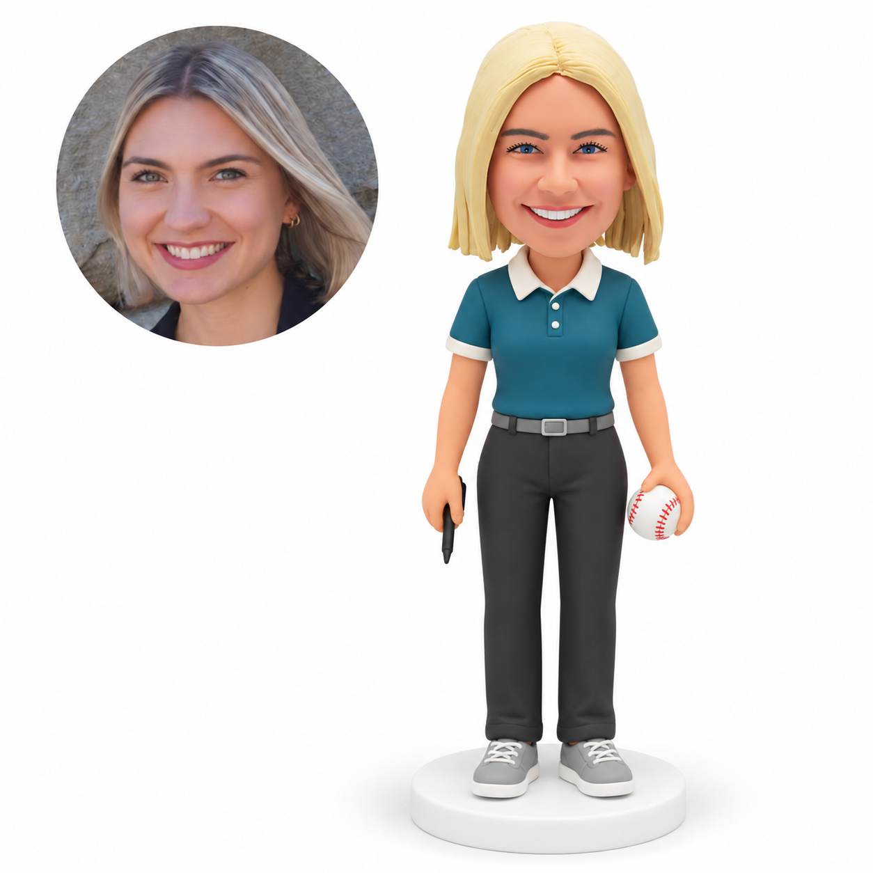 MGA-AC1334 custom polymer-clay bobblehead
