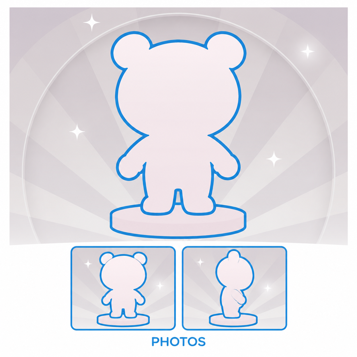 fully custom mascot bobblehead from your reference pictures