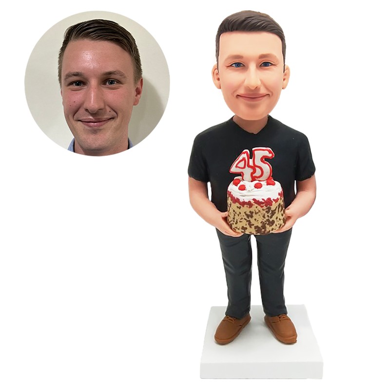 bobblehead custom man celebrate birthday