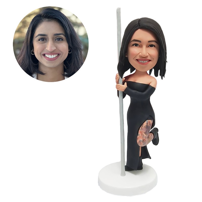 custom bobble head sexy lady pole dancing