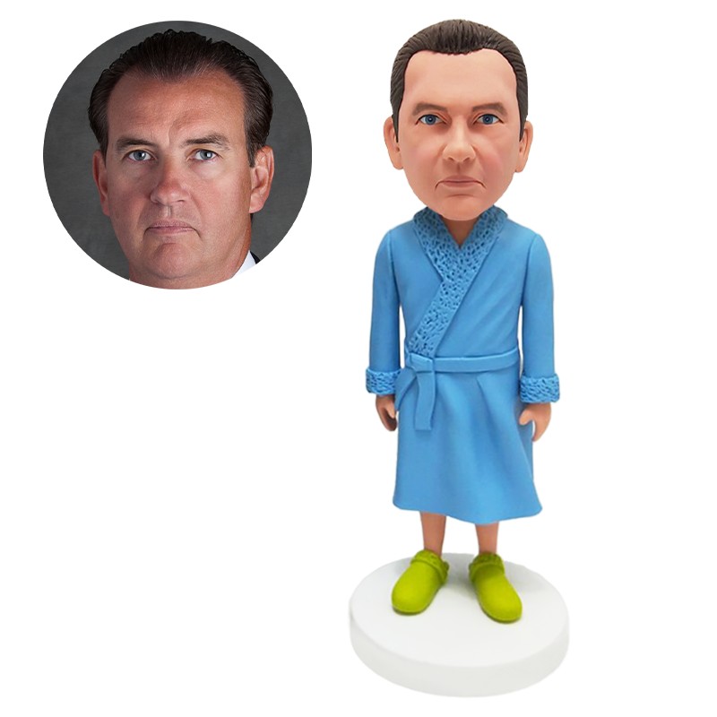 custom bobblehead figurine man bathing