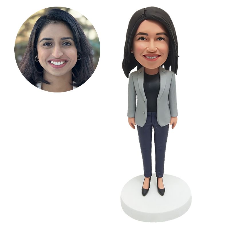 personalized bobblehead female teacher