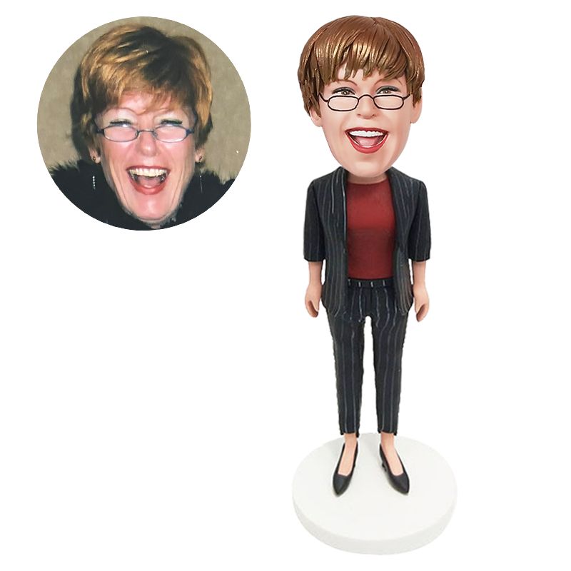 custom bobblehead figure female boss