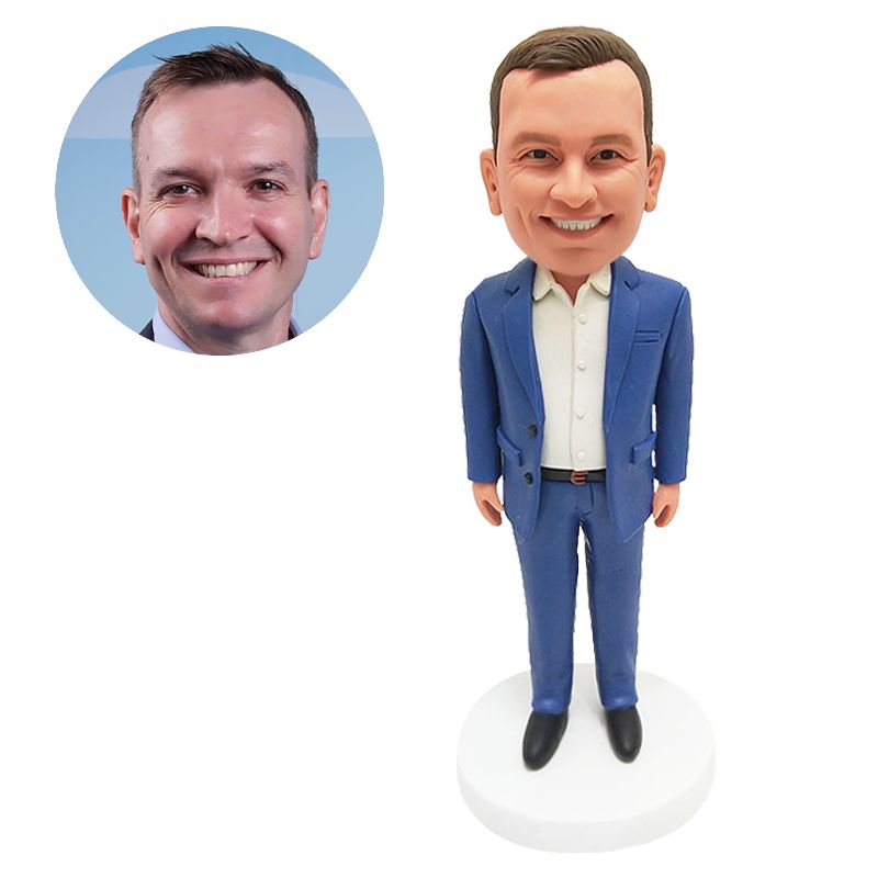personalised bobble head business man