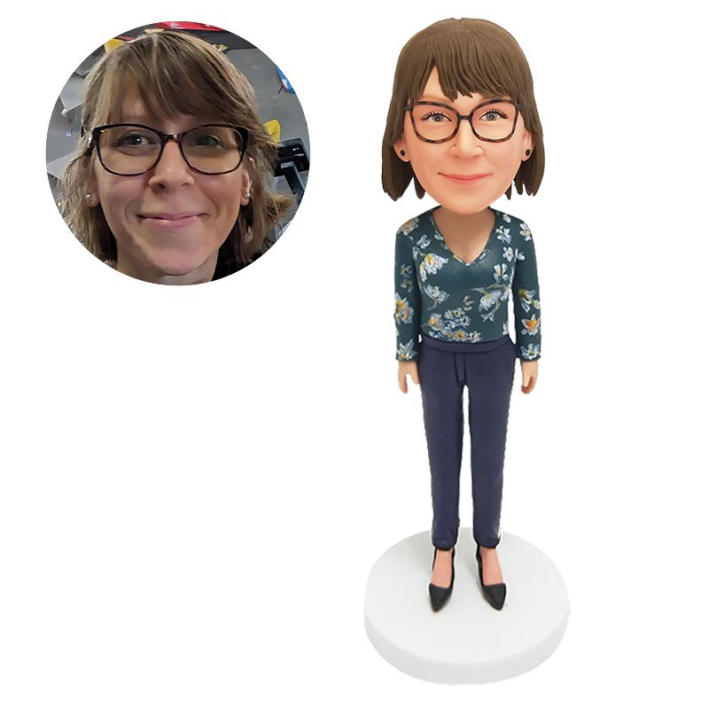 custom made bobblehead elegant lady version two