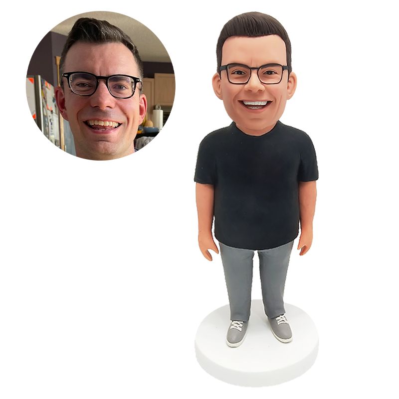 personalised bobble head fat man