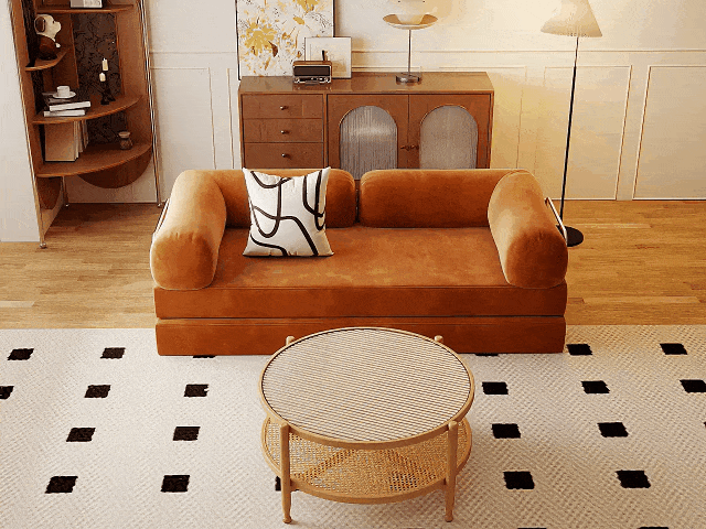 レトロモダンソファベッド【カスタマイズ可】