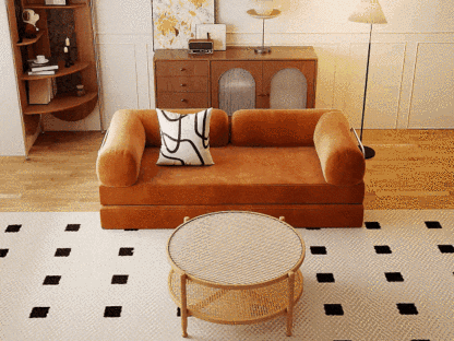 レトロモダンソファベッド【カスタマイズ可】