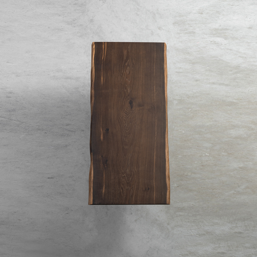 一枚板 モダン調ホワイトオーク一枚板テーブル天板