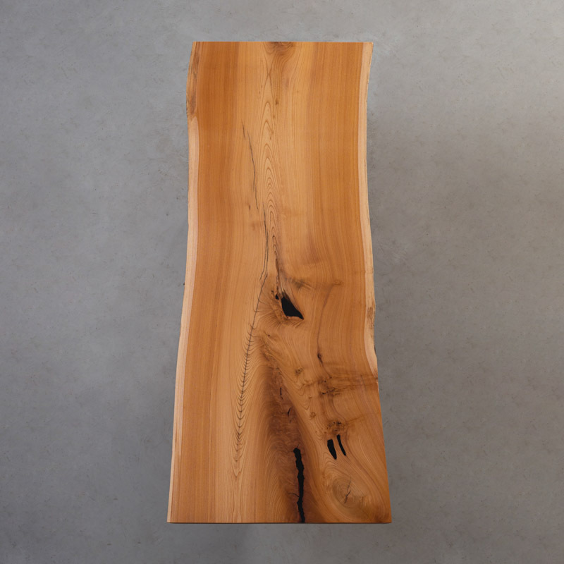 一枚板 二人掛けブナ材一枚板テーブル天板