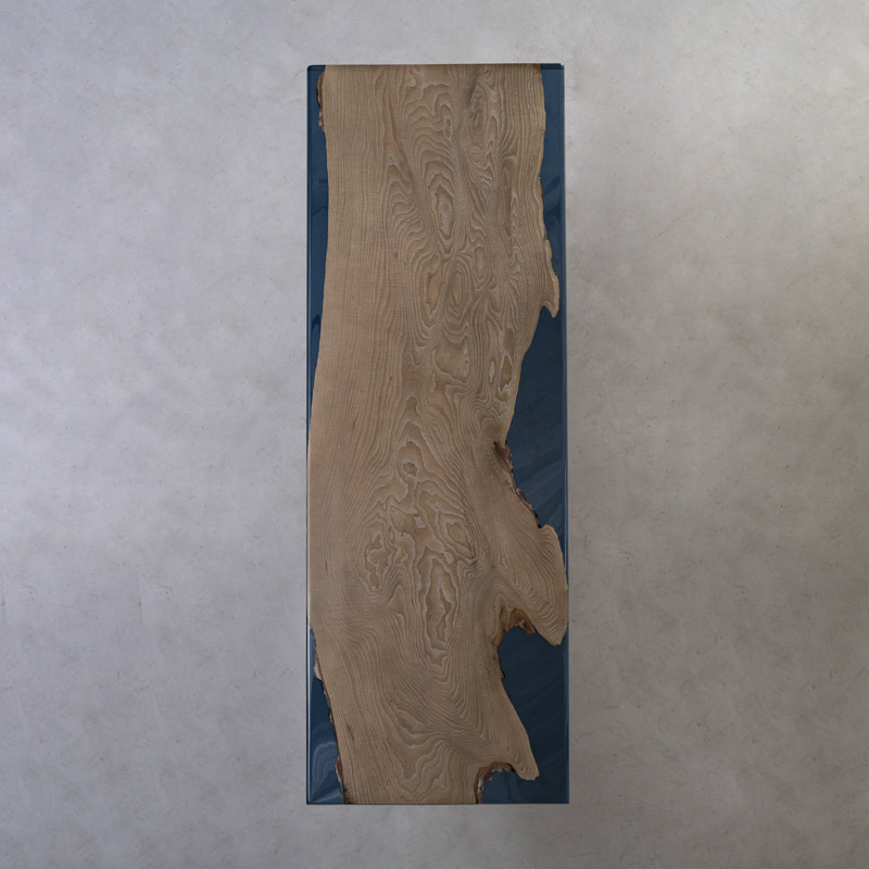 一枚板 ホワイトオーク製ローテーブル天板