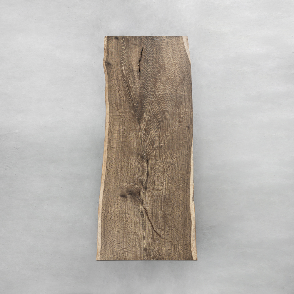 一枚板 モダン調ホワイトオーク一枚板テーブル天板