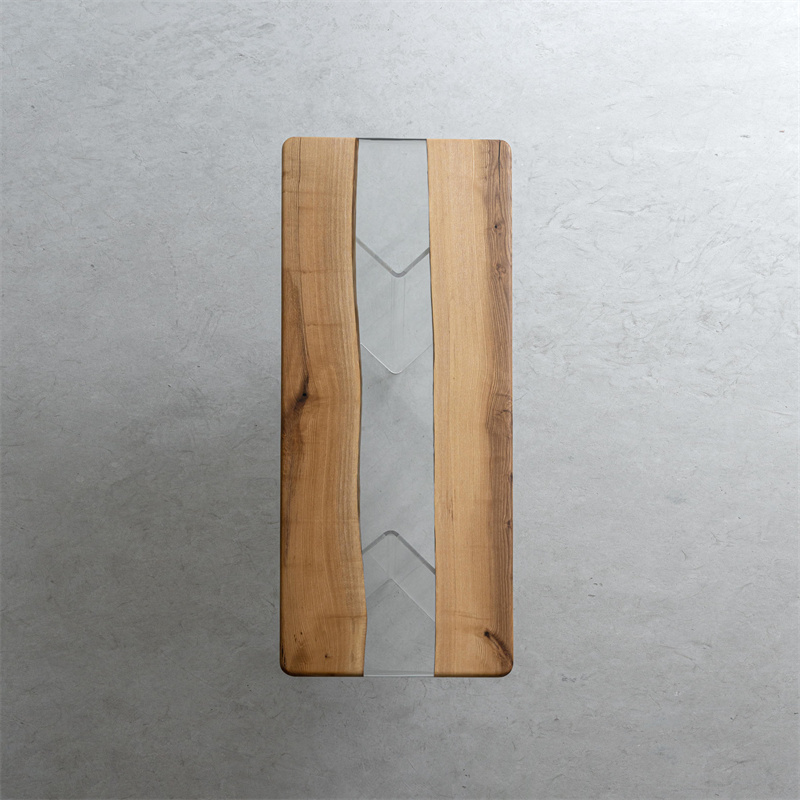 一枚板 ホワイトオーク製ローテーブル天板