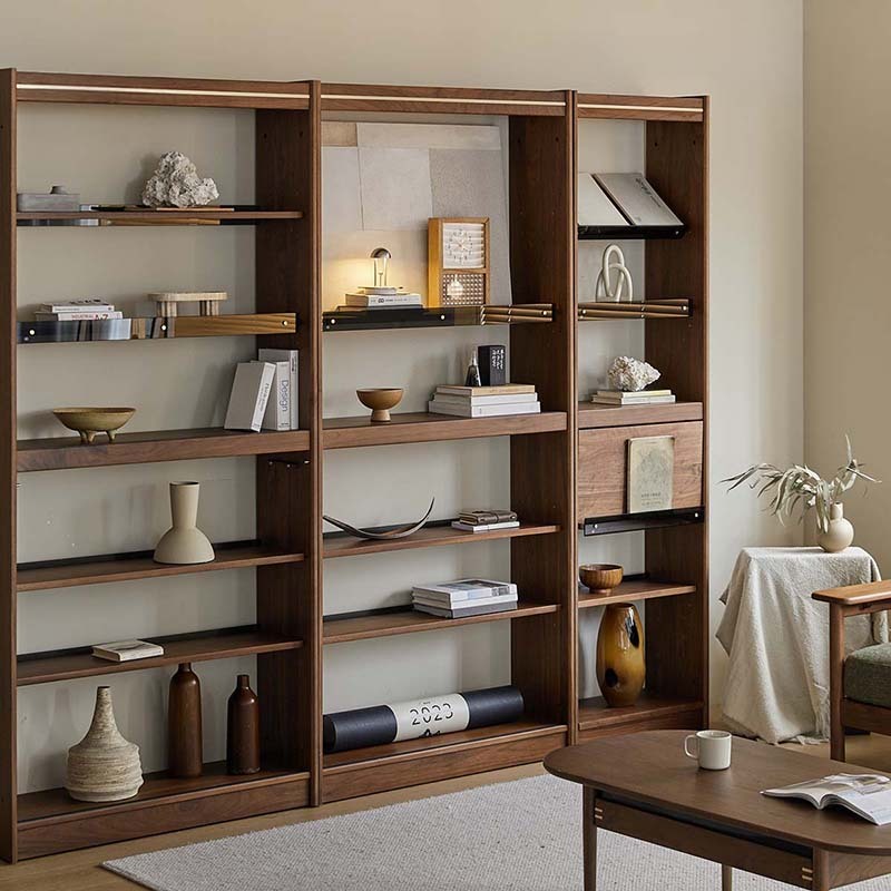 Woody Prime Walnut ウォールナット材 天然木材オープンシェルフ – CAGUUU