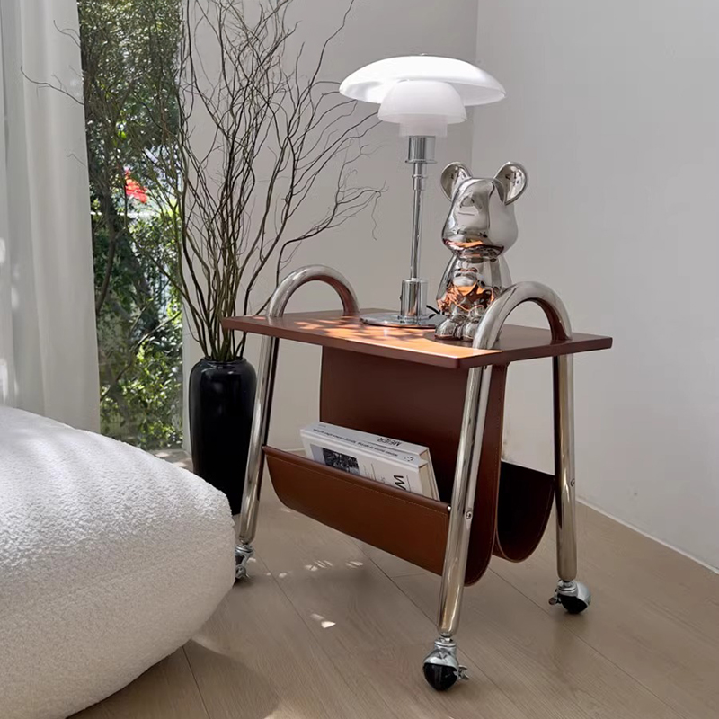 異素材サイド収納ワゴン