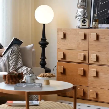 チェリー材 ブロックテレビキャビネット