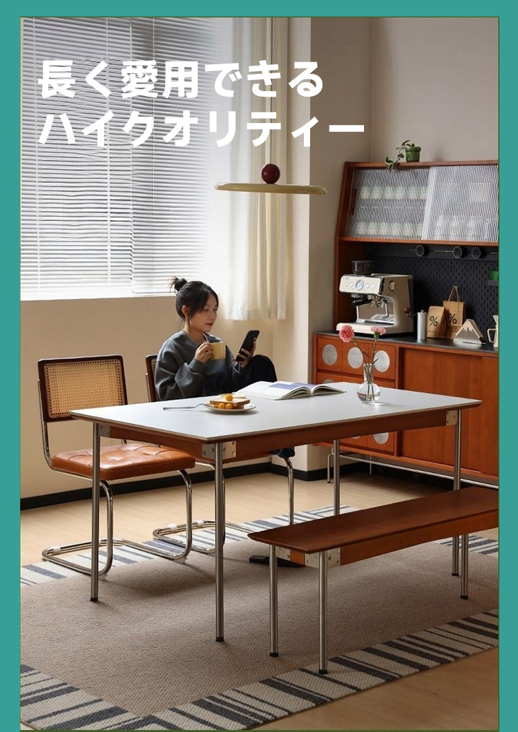 usagiさん専用　テーブル Woody Prime Vintage Box 伸縮式ダイニングテーブル【高級天然ツゲ材