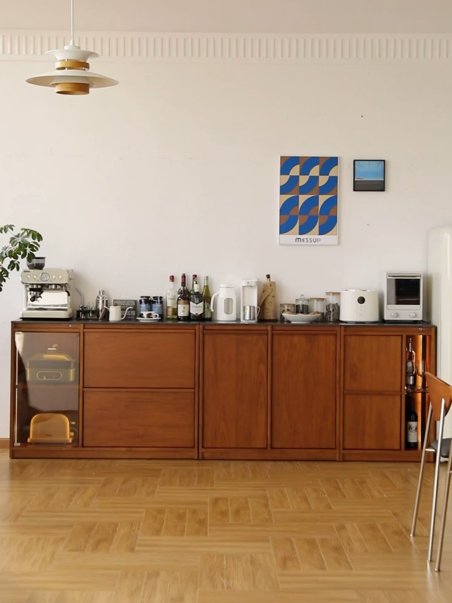 ツゲ材 フレームデザイン木製ダイニングボード