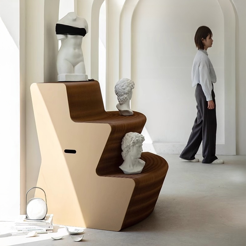 クラフト紙展示台