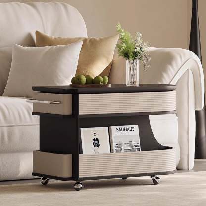 キャスター付きデザインワゴン | ヴィンテージ感と機能性を兼ね備えた