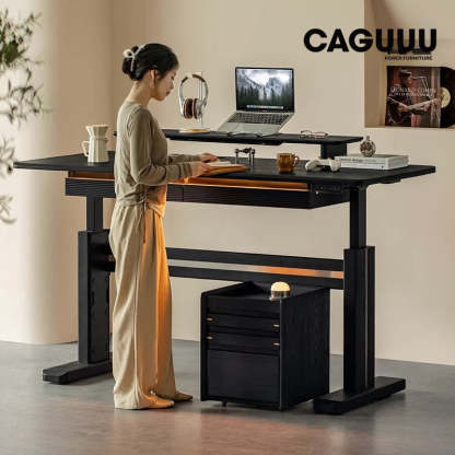 ✨新春特価✨電動昇降式デスク USB×コンセント付き 耐荷重100kg