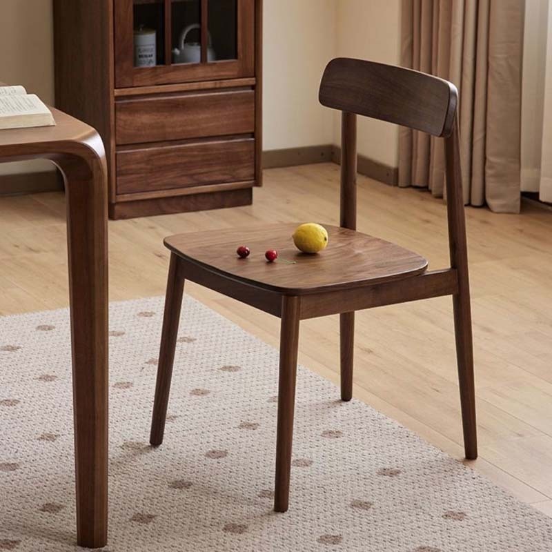 ブラックウォールナット材レトロダイニングチェア