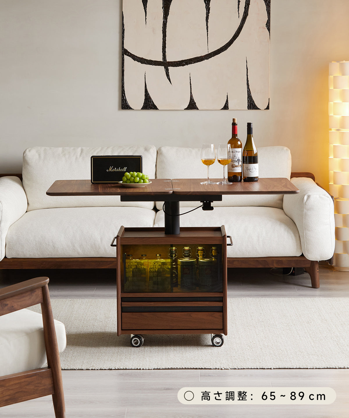 明日まで【最終値下げ】ビンテージ　サイドテーブル　ウォールナット　アクメ ACME Furniture GRANDVIEW SIDE TABLE / アクメファニチャー