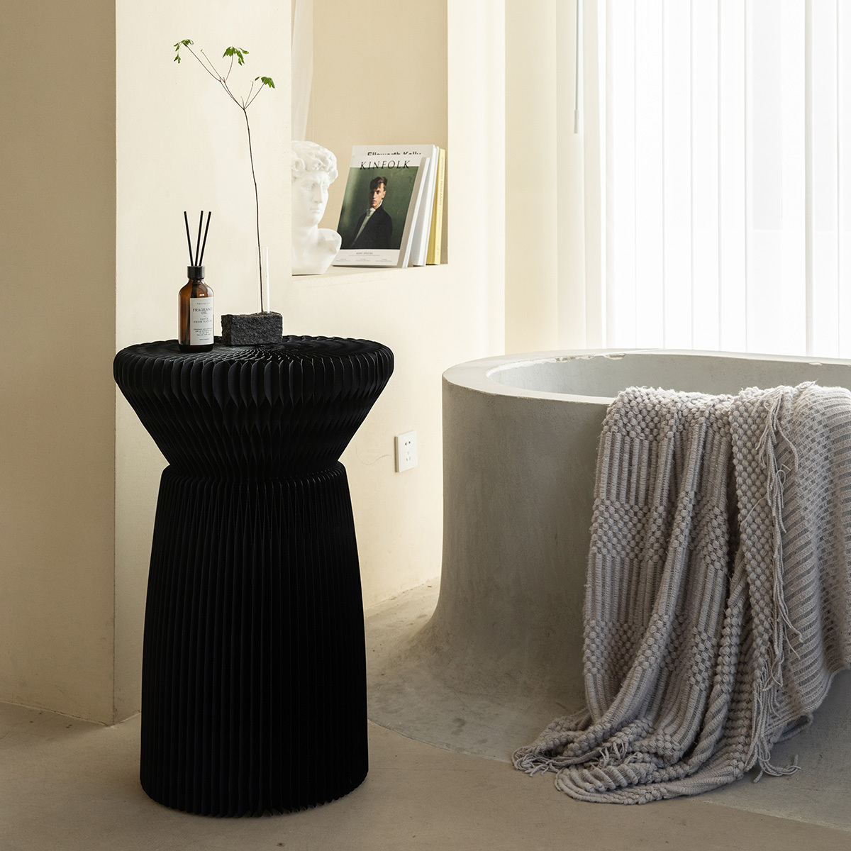 Kraft Paper 花壇風ディスプレイサイドテーブル