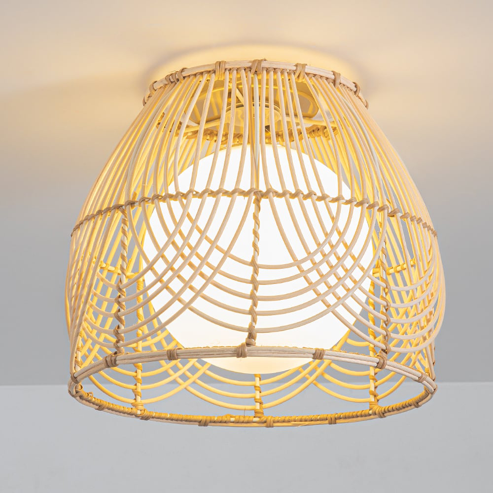 おしゃれ シーリング ライト 照明 Rattan Peanut Dining Room Ceiling