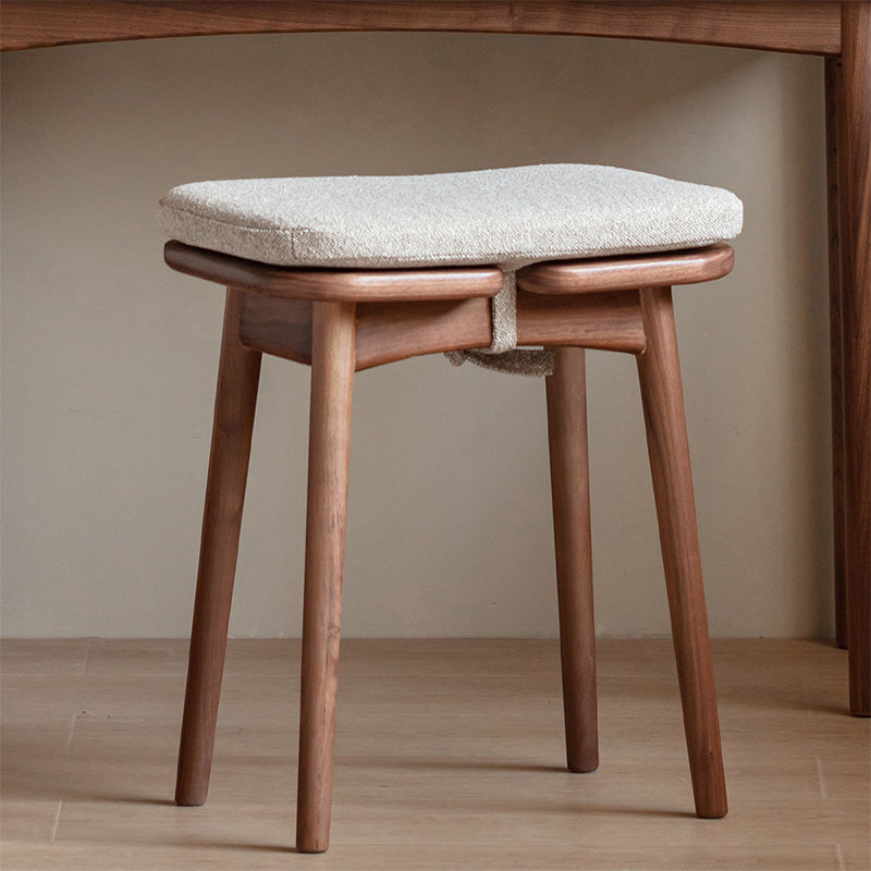 Woody Prime Walnut ウォールナット材 レトロドレッサースツール – CAGUUU